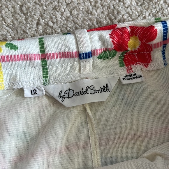 SOLD Vintage 80s David Smith floral patterned skirt, size 12 - Picture 3 of 7